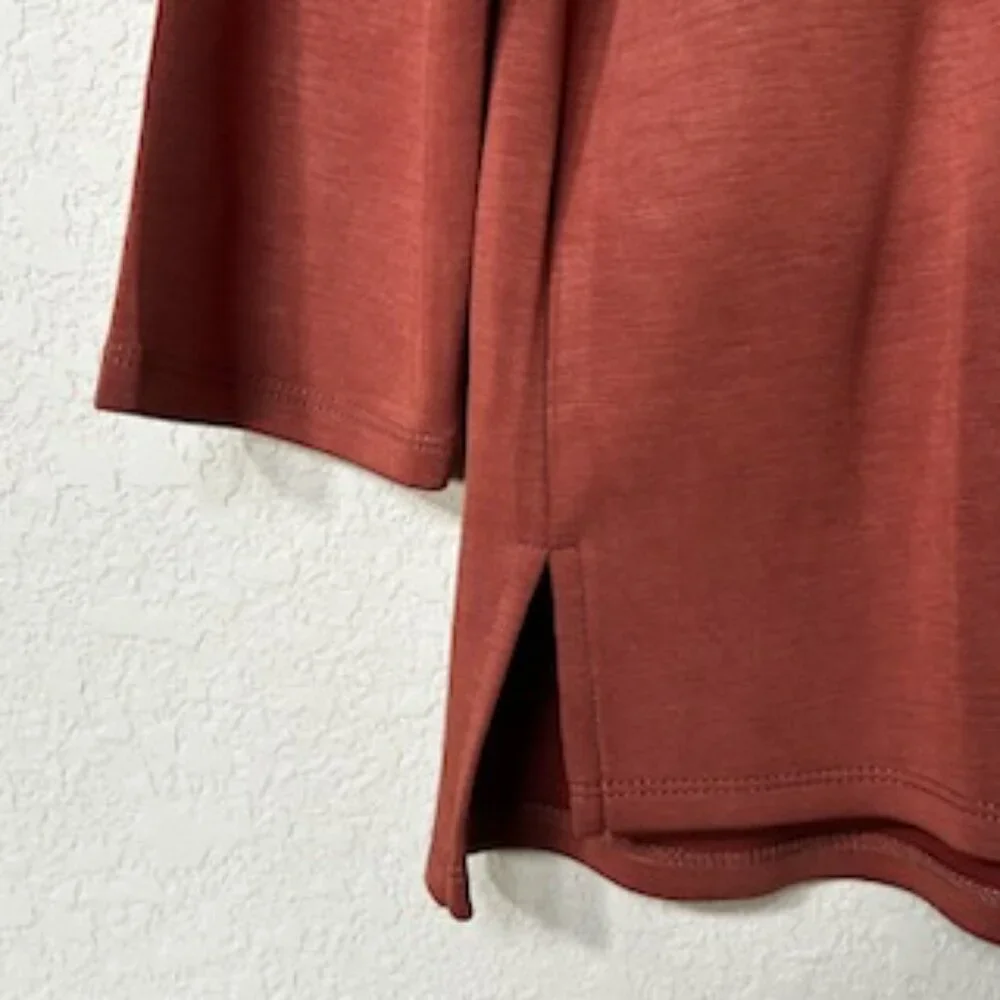 NWT Cable & Gauge Sport Yummy Sandwashed Supersoft Modal Tunic Top Tee - Picture 10 of 13